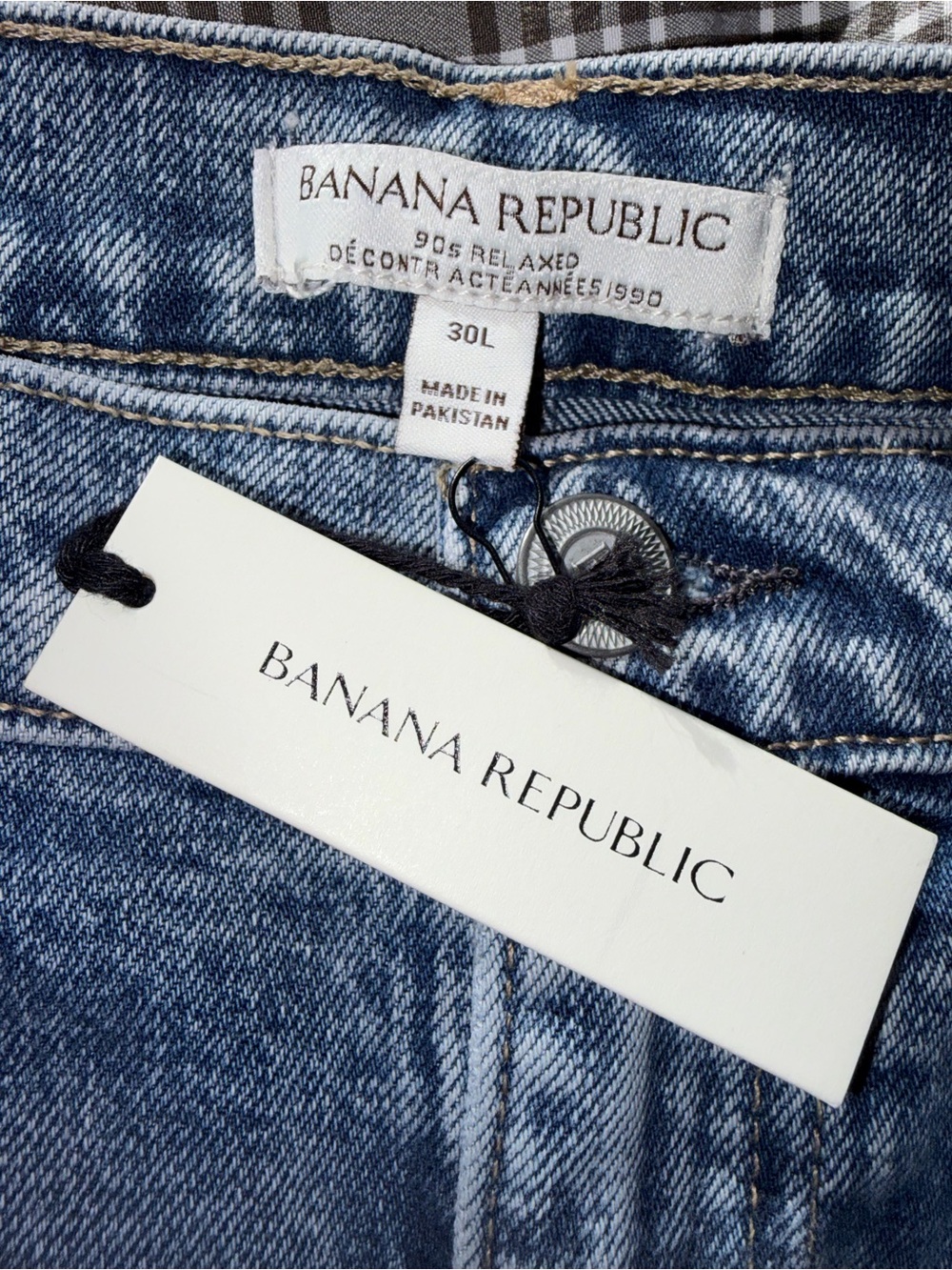 Banana Republic Light Blue Relaxed High-Rise Jeans
